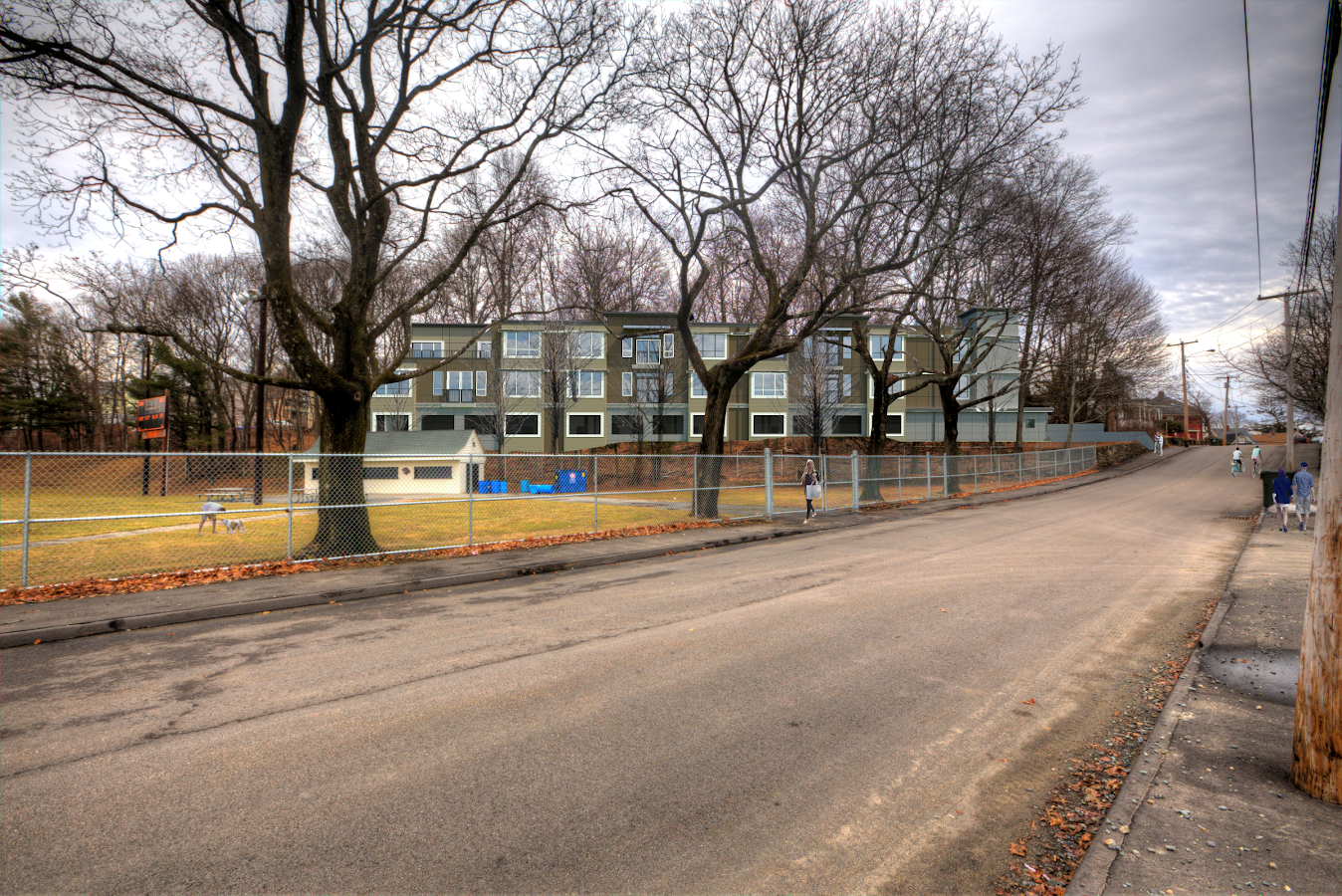 Building West Side View from Jefferson Street